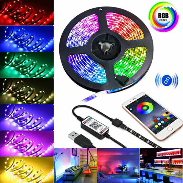 RGB LED Strip Lights USB Powered | Smart App Operated