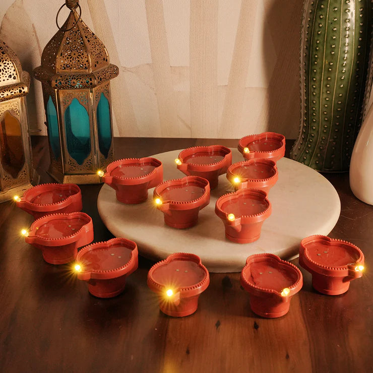 LED Brown Diya with Water Sensor