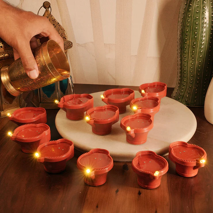 LED Brown Diya with Water Sensor