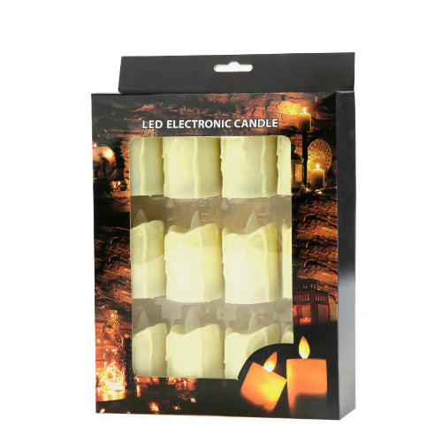 LED Moving Wick Candle | Pack of 12 | 2"