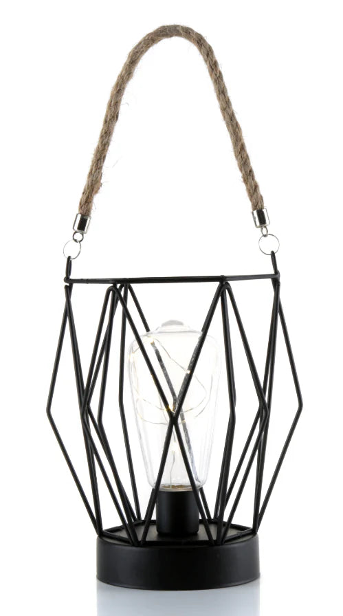 Geometric Metal Cage Lamp