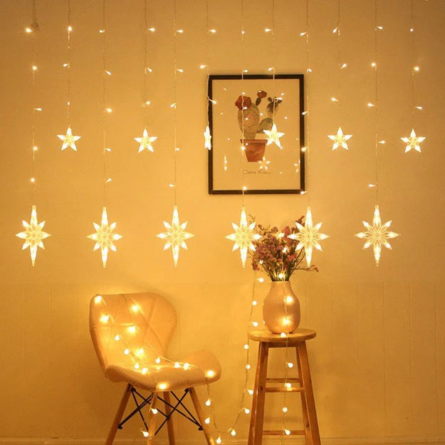 Polar Star Curtain Lights | Warm White LED