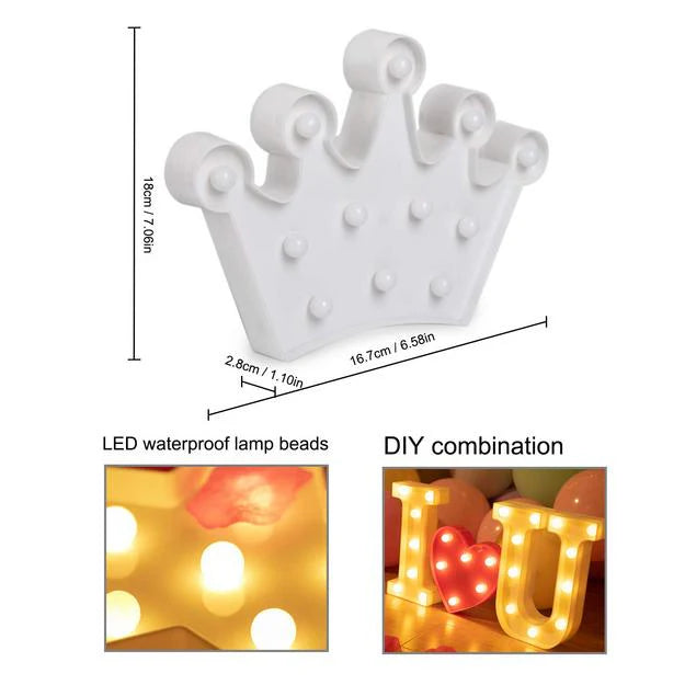 Marquee Light - Crown Shape