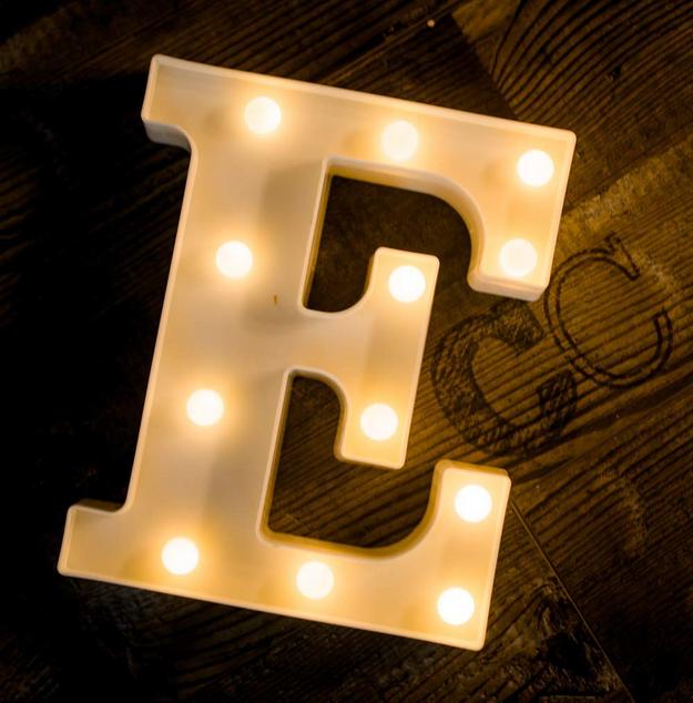 Marquee LED Letter Lights - Lit up Alphabets | 8.9" / 22.5cm Height