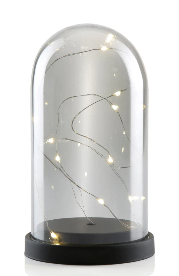 Glass Bell Jar with Fairy Lights