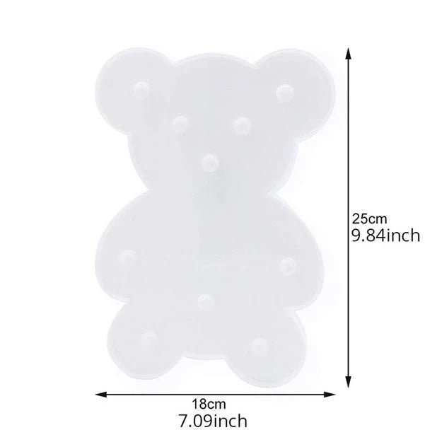 Marquee Light - Teddy Bear Shape