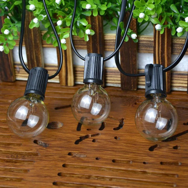 G40 Outdoor Bulb String Lights Hanging - IP44 Rainproof G40 Globe LED Bulbs