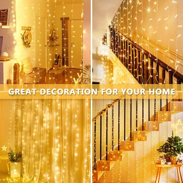 Curtain LED Lights | Warm White