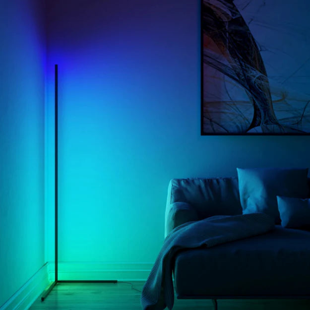 Smart RGB Corner Floor Lamp | Remote Control Color Changing