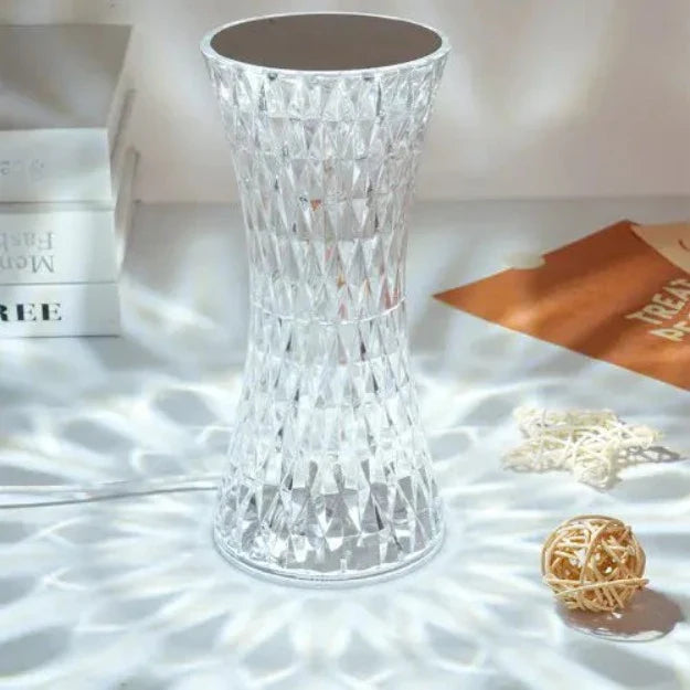 Curvy Reflection Portable LED Crystal Table Lamp