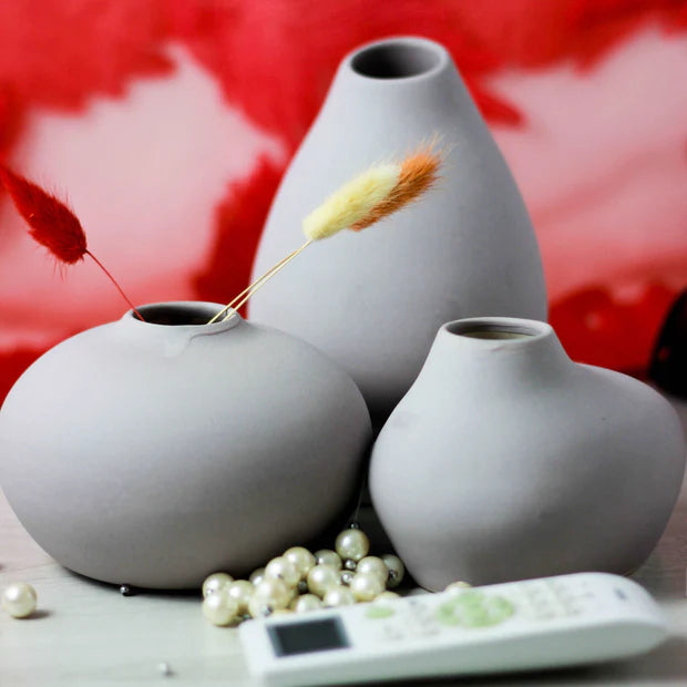 Elegant Blobs - Set of 3 Vases