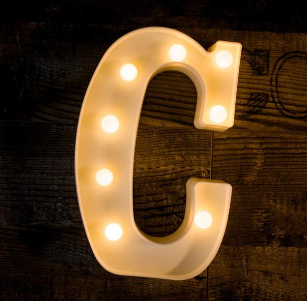 Marquee LED Letter Lights - Lit up Alphabets | 8.9" / 22.5cm Height