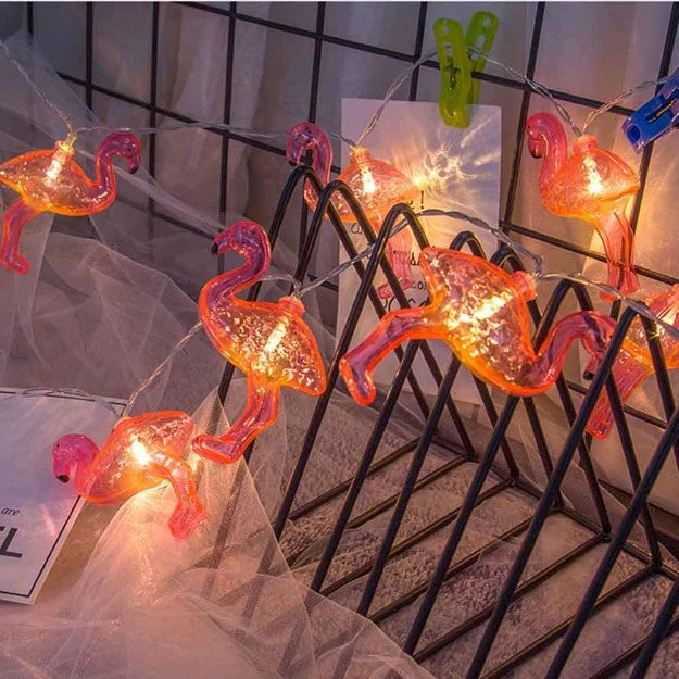 Flamingo String Lights - Warm White LED