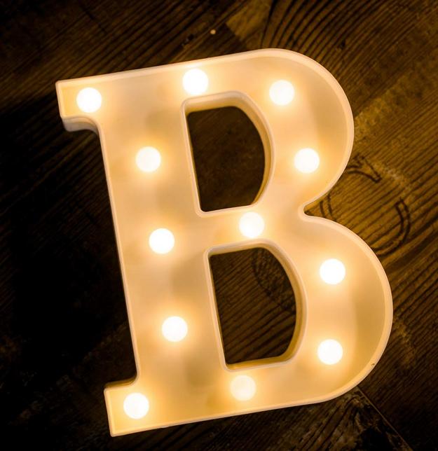 Marquee LED Letter Lights - Lit up Alphabets | 8.9" / 22.5cm Height