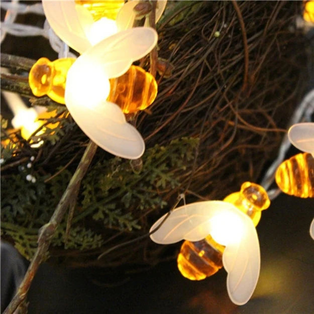 Honey Bee String Lights - Warm White