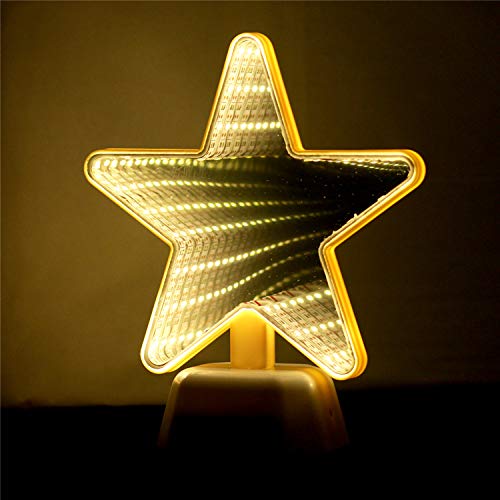 Infinity Star Mirror LED Lamp (Warm White)