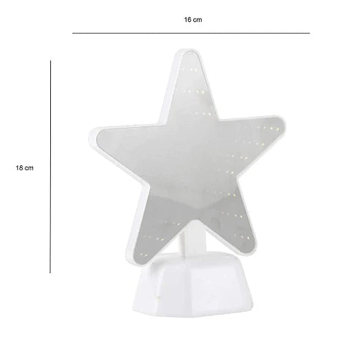 Infinity Star Mirror LED Lamp (Warm White)