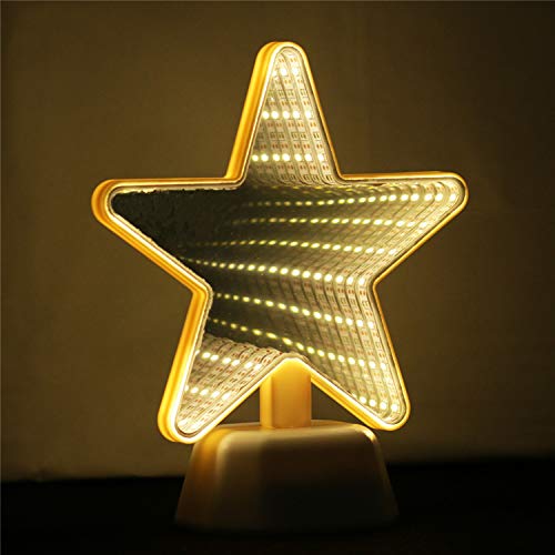 Infinity Star Mirror LED Lamp (Warm White)