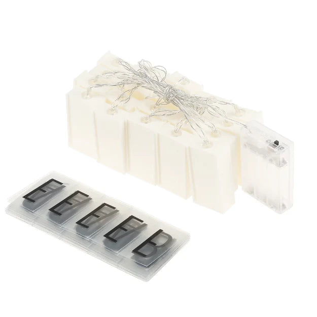 Letter Box String Lights - 3AA Battery + USB Operated