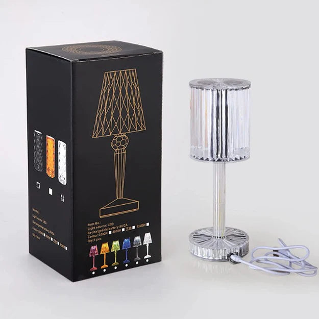 Linea Reflection Portable LED Crystal Table Lamp