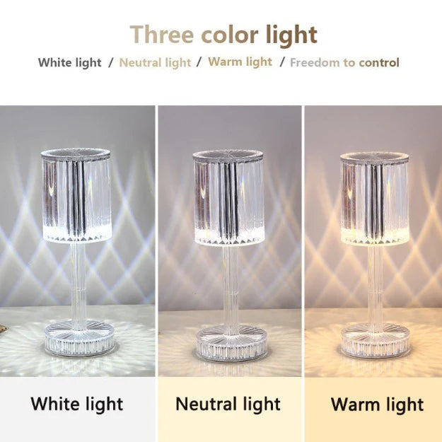 Linea Reflection Portable LED Crystal Table Lamp