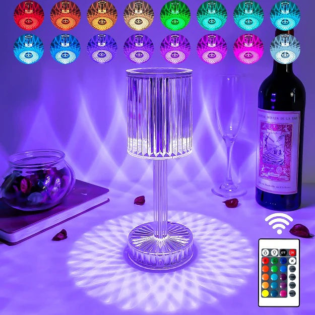 Linea Reflection Portable LED Crystal Table Lamp