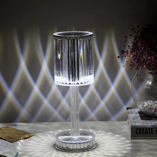 Linea Reflection Portable LED Crystal Table Lamp