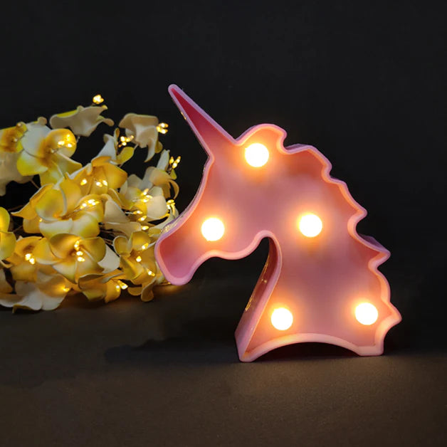 Mini Marquee Light - Unicorn Face