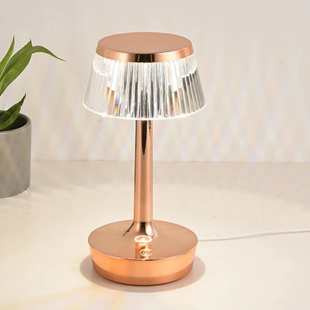 Crystal Mushroom Portable LED Crystal Table Lamp