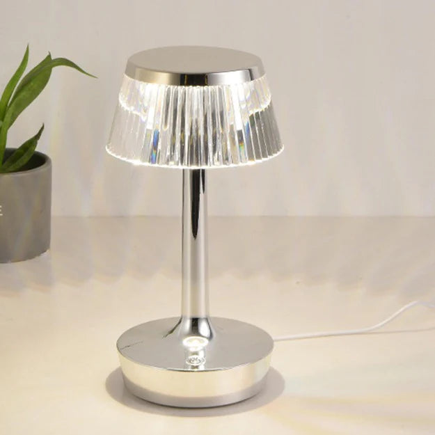 Crystal Mushroom Portable LED Crystal Table Lamp