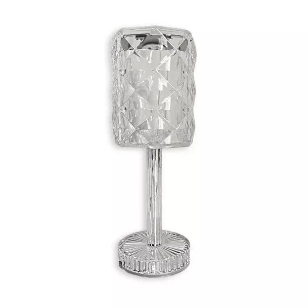 Rosette Reflection Portable LED Crystal Table Lamp