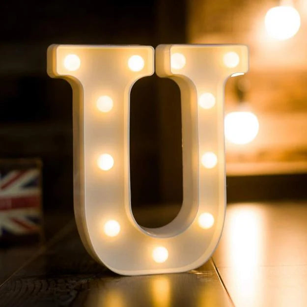 Marquee LED Letter Lights - Lit up Alphabets | 8.9" / 22.5cm Height