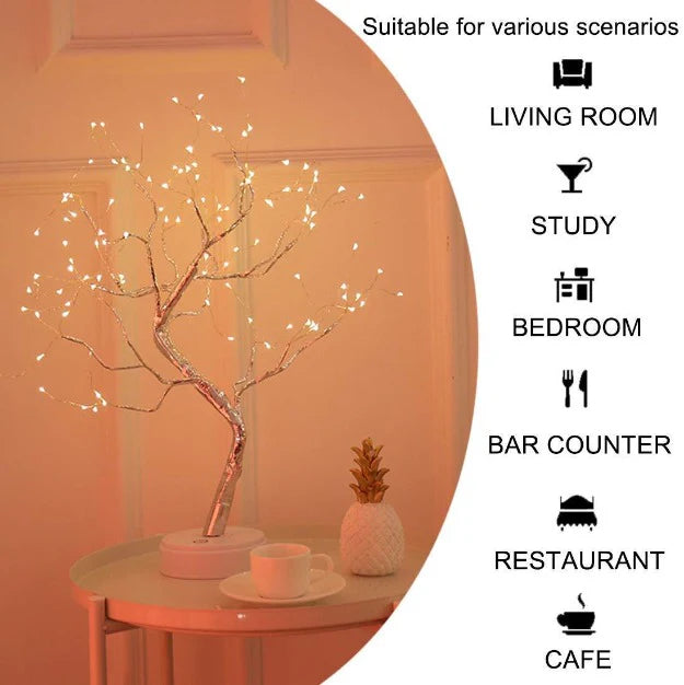 Bonsai Spirit Tree with Fairy Lights Table Lamp | Warm White