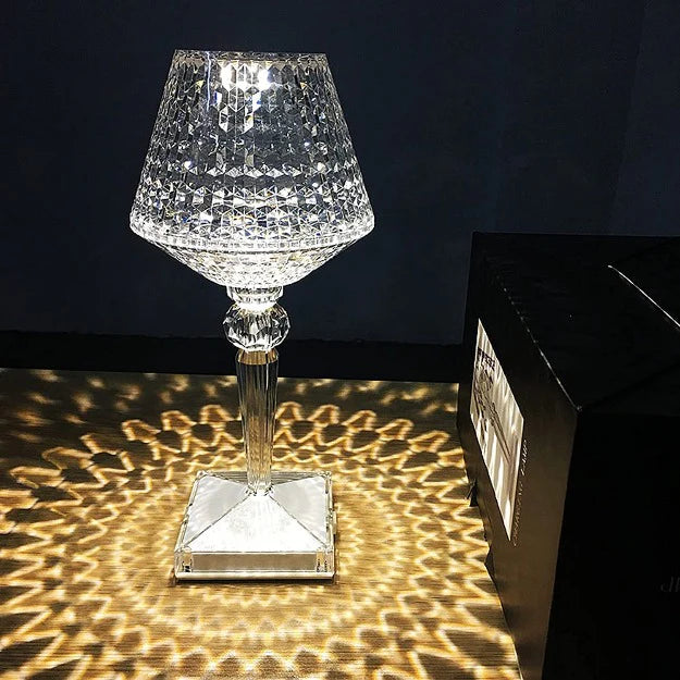 Spotty Reflection Portable LED Crystal Table Lamp