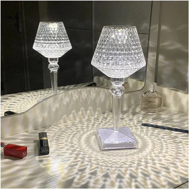 Spotty Reflection Portable LED Crystal Table Lamp