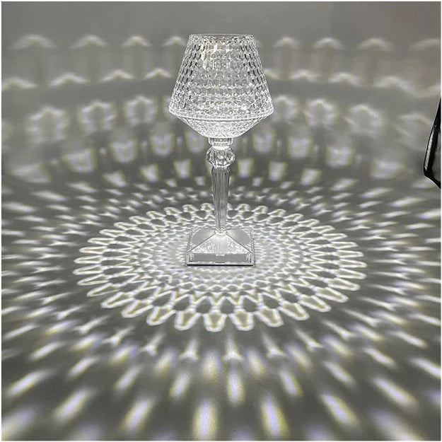 Spotty Reflection Portable LED Crystal Table Lamp