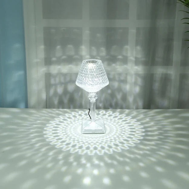 Spotty Reflection Portable LED Crystal Table Lamp