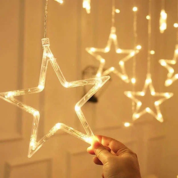 Star Curtain Lights | Warm White LED