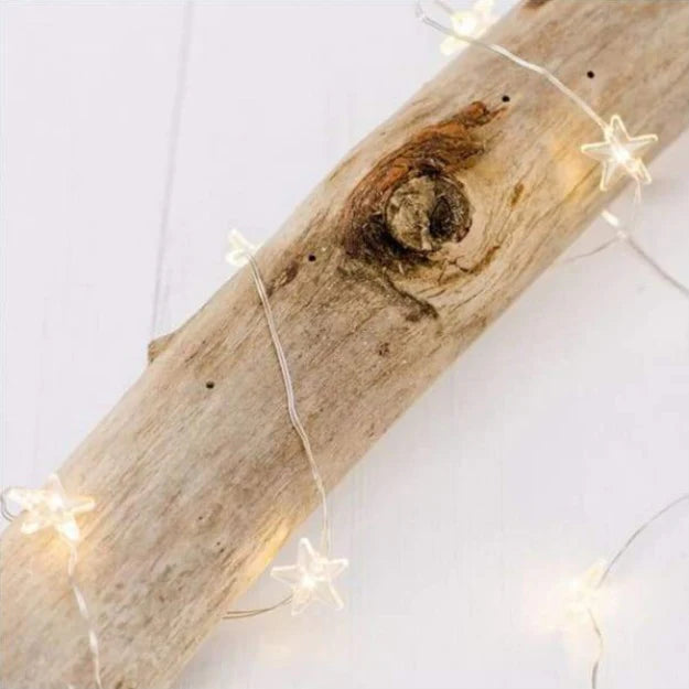 Copper Wire Fairy LED String Lights - Star