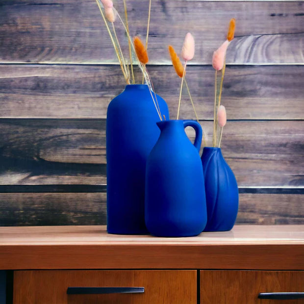 The Blues - Set of 3 Vases