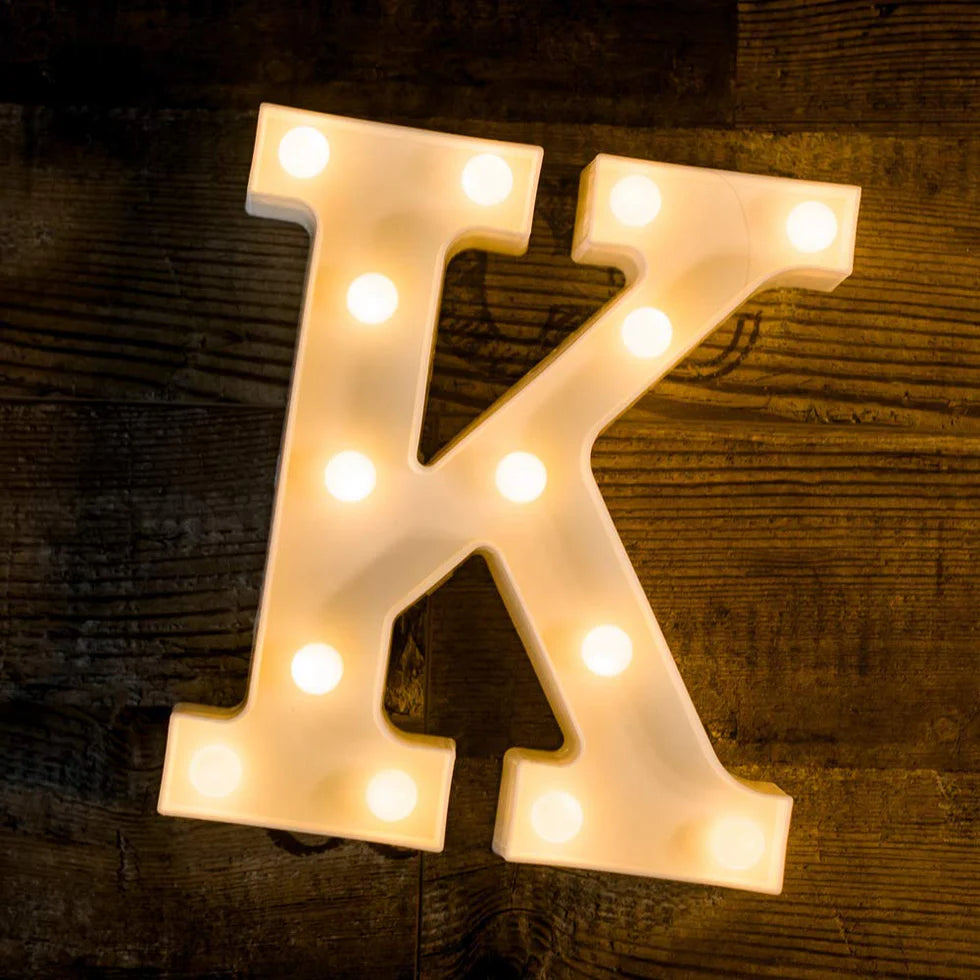 Marquee LED Letter Lights - Lit up Alphabets | 8.9" / 22.5cm Height