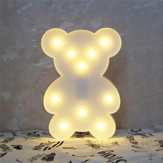 Marquee Light - Teddy Bear Shape